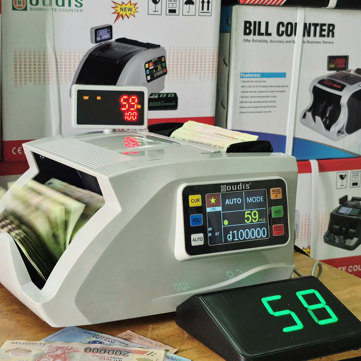 Máy đếm tiền Oudis 9900new