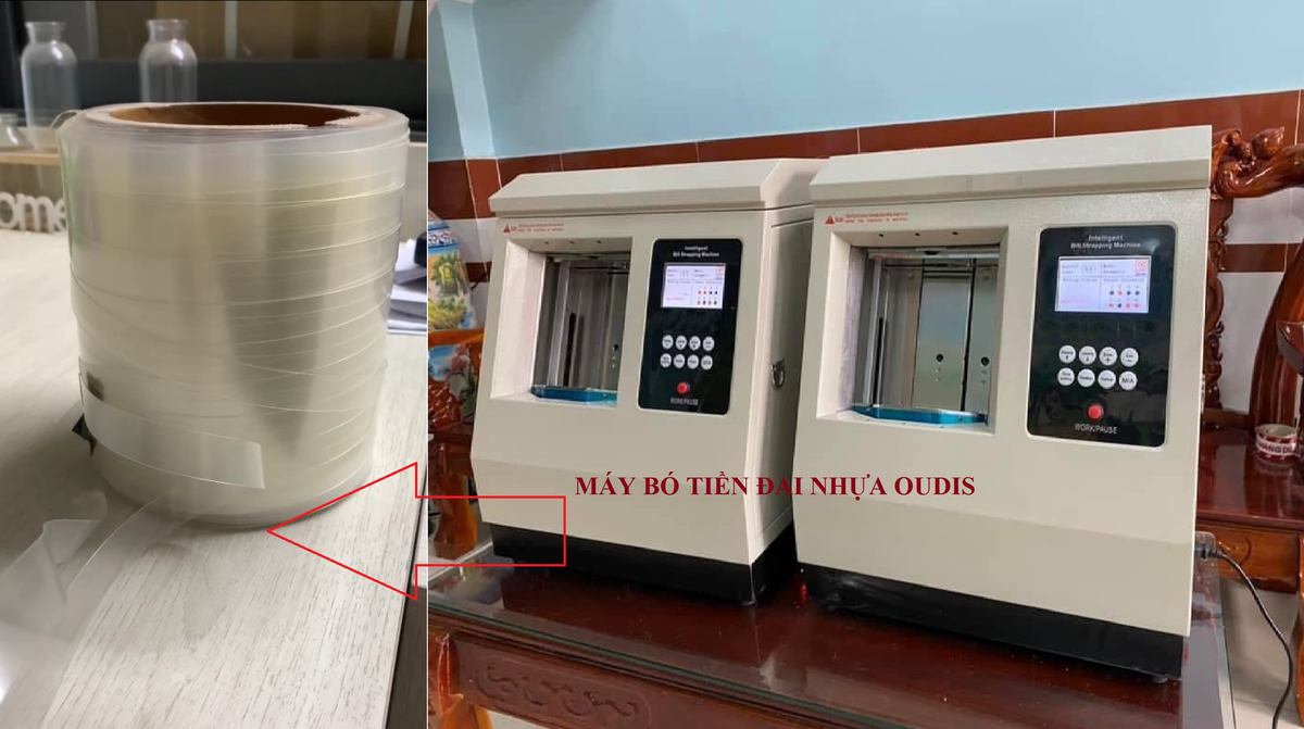 dây đai nhựa dùng cho máy bó tiền