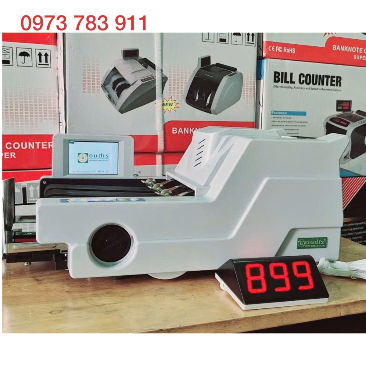 Máy đếm tiền kiểm tra tiền giả Oudis 9899NEW