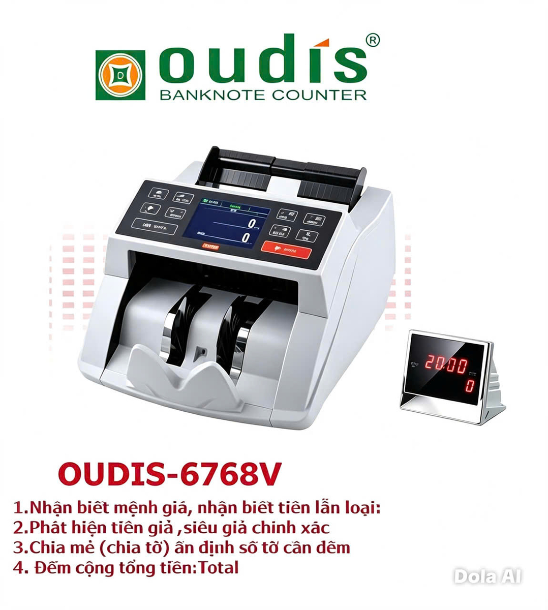 Máy đếm tiền Oudis 6768V