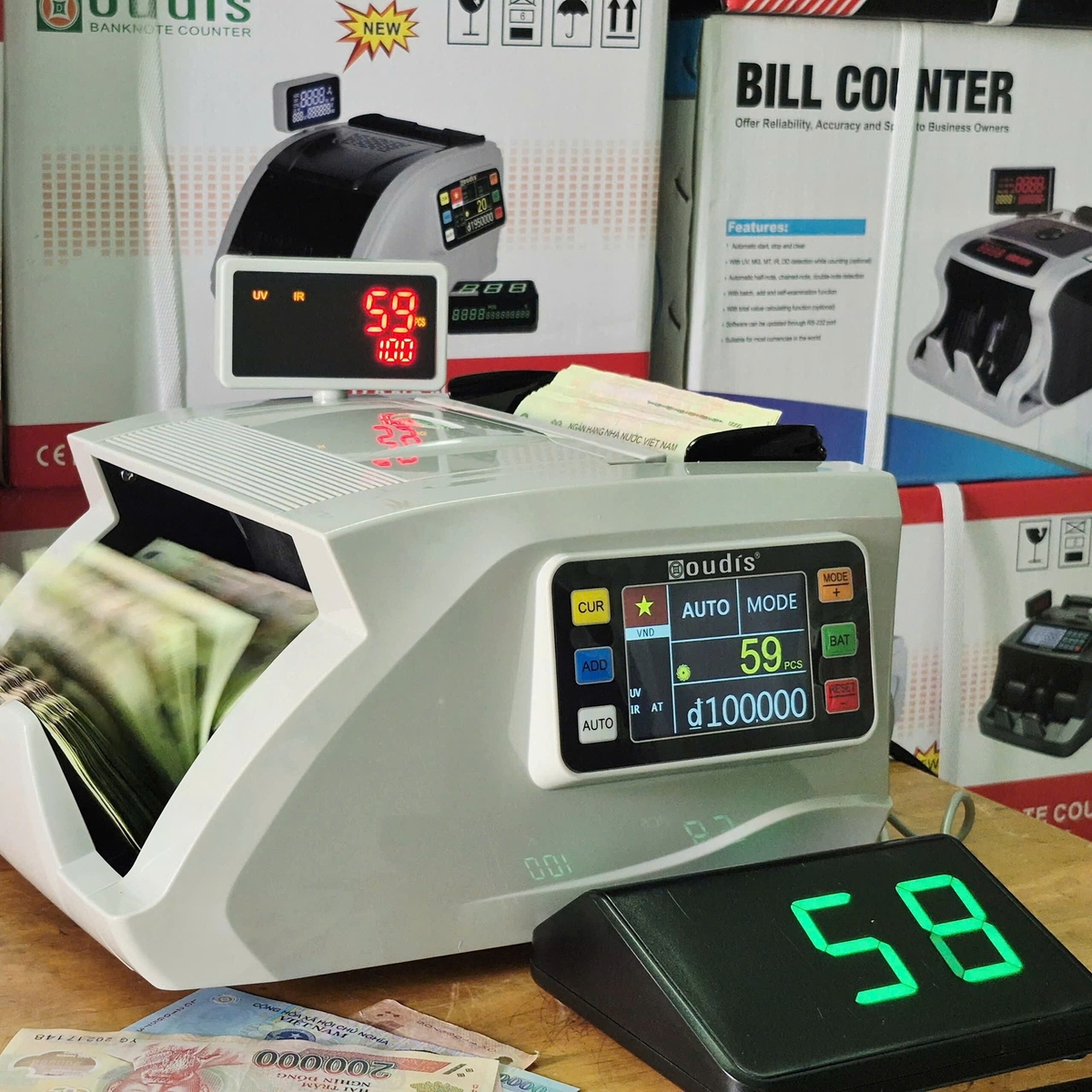 Máy đếm tiền Oudis 9900new